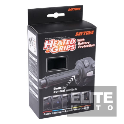 Daytona Heated Motorcycle Grips 22mm (With Battery Protection)