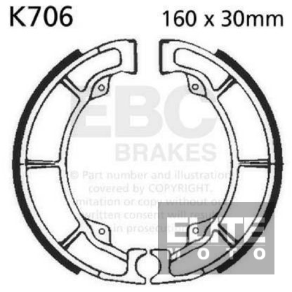 EBC Rear Brake Shoes K706