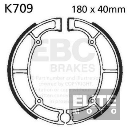 EBC Rear Brake Shoes K709